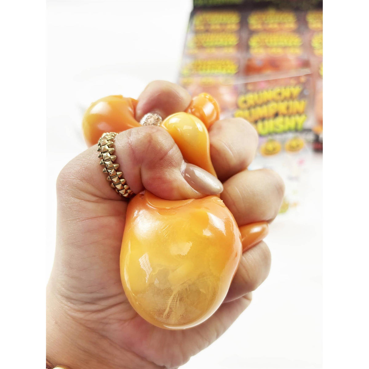 Crunchy Halloween Pumpkin Squishy Toy