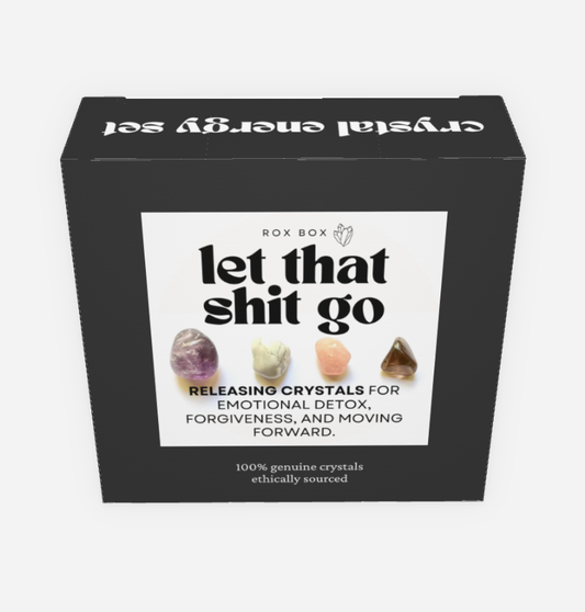 Let that shit go - crystal gift for emotional release | cheeky gift funny sarcastic gift