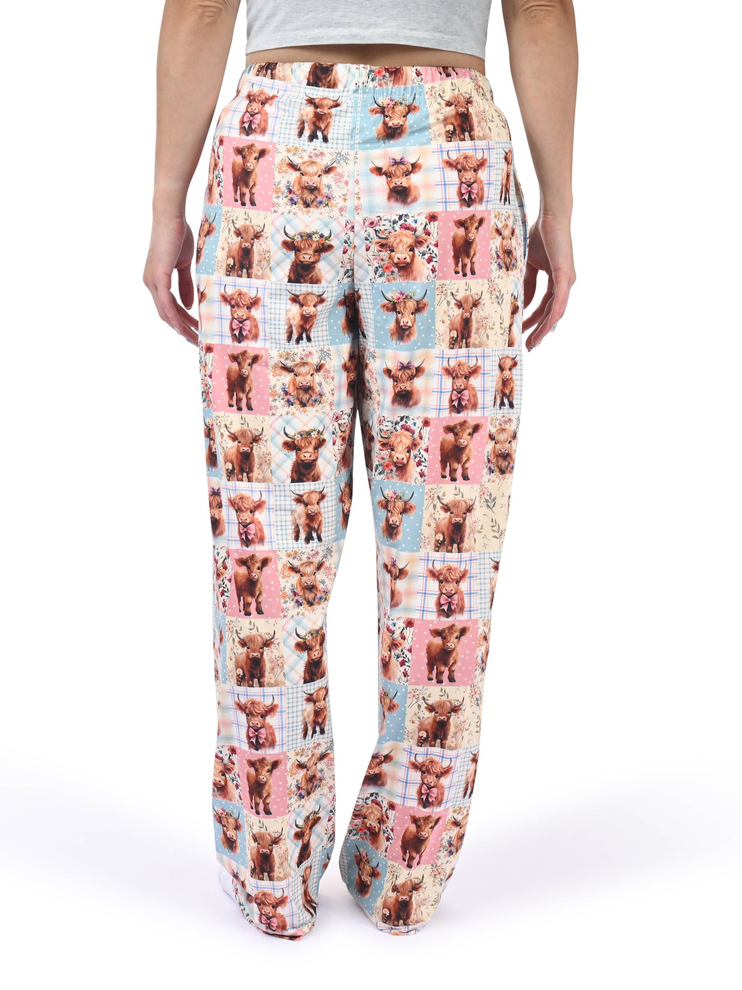 Highland Cow Quilt Pajama Pants
