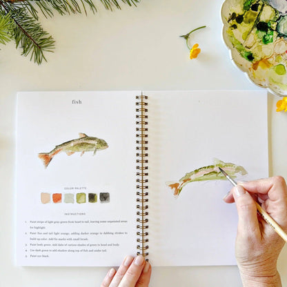 Camping Watercolor Workbook