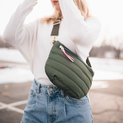 Jolie Puffer Belt Bag - Carolina Blue