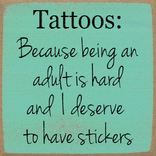 5x5 Block Sign - Tattoos
