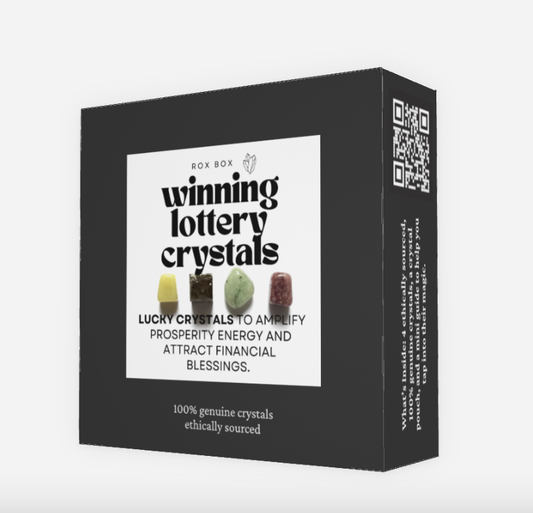 Winning lottery crystals - crystal gift for prosperity - cheeky gift funny gift