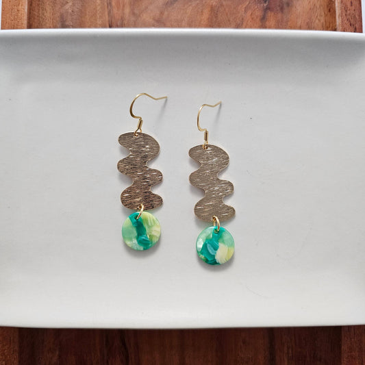 Hazel Earrings - Green