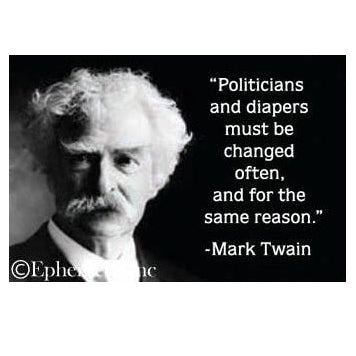 Magnet - "Politicians and diapers….