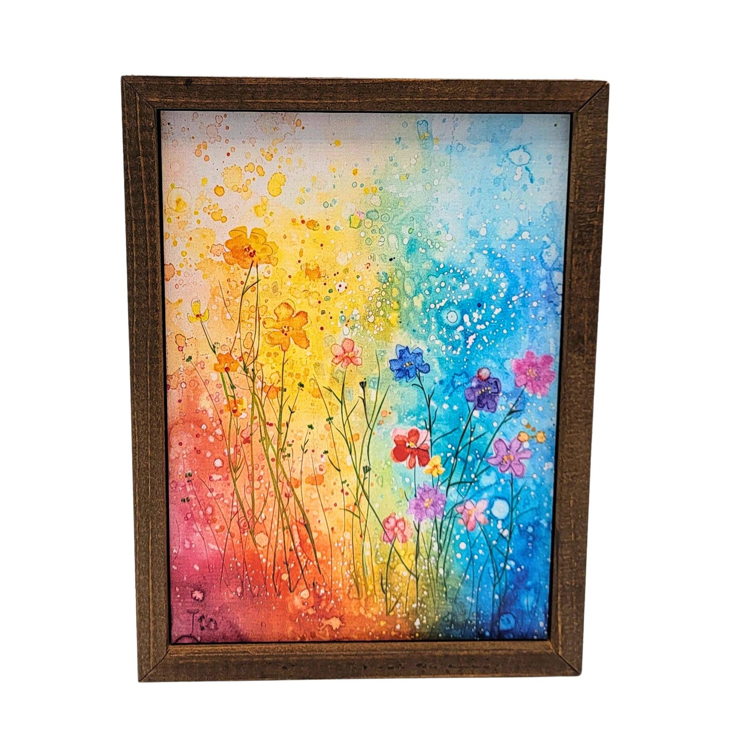 Abstract Sunrise Spring Flowers