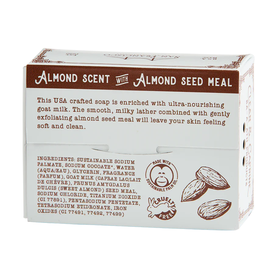 Clean & Caprine Goat Milk Bar Soap 5oz - Almond