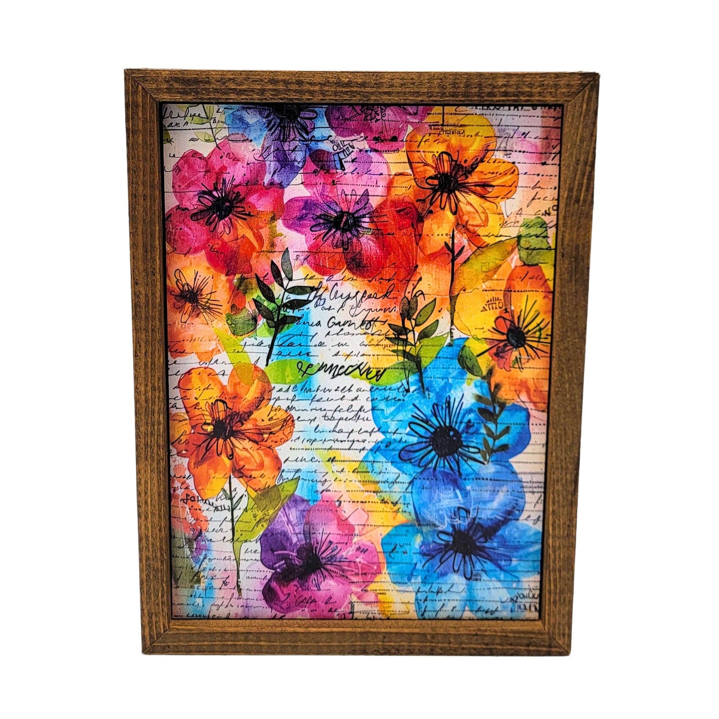 Spring Flowers with note from Grandma