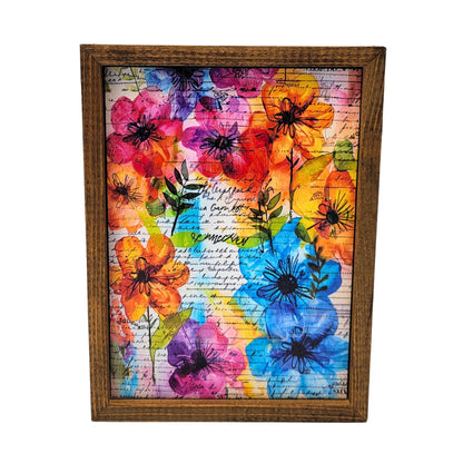 Spring Flowers with note from Grandma