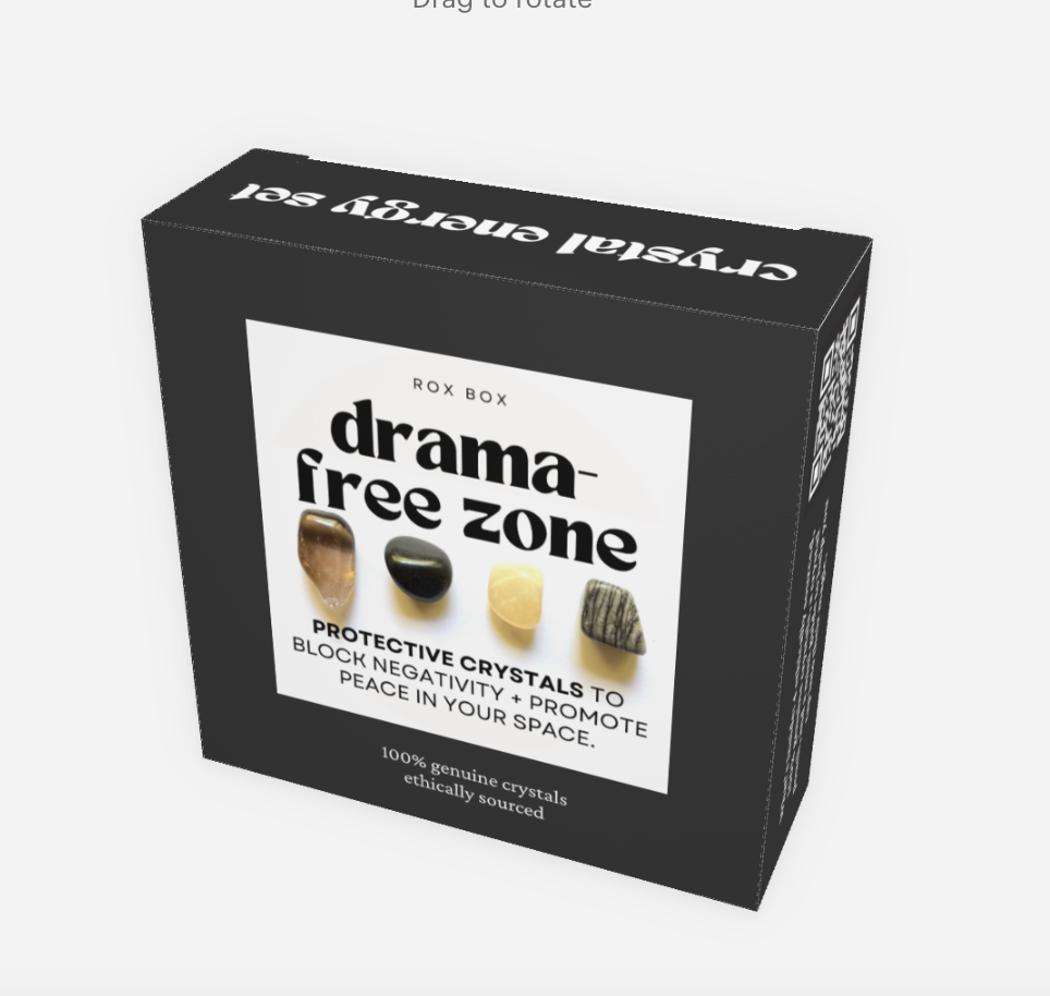 Drama-free zone - crystal gift for protection | cheeky funny gift