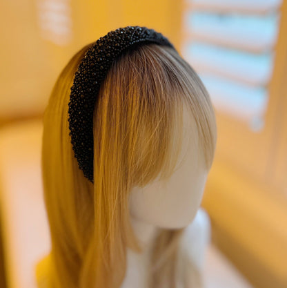 Beaded Headband - Black