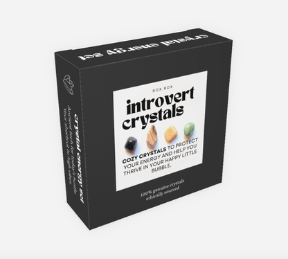 Introvert crystals - crystals for peace + protection - cheeky gift funny gift