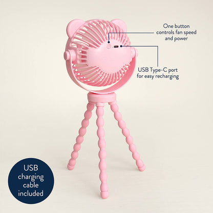 *NEW* Itzy Breeze 3-Speed Stroller Fan™ - Pink