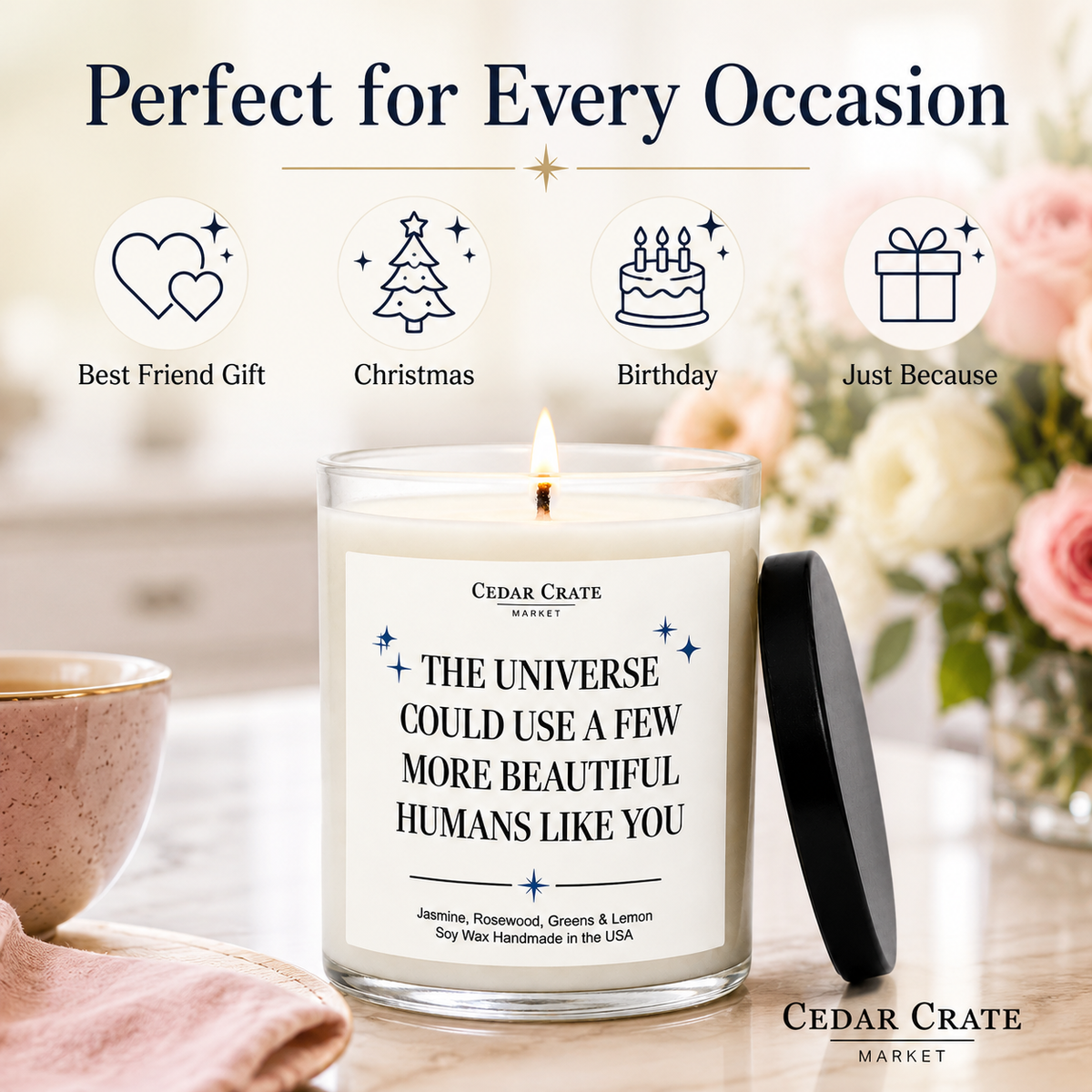 Thank You Candle - More Beautiful Humans Like You