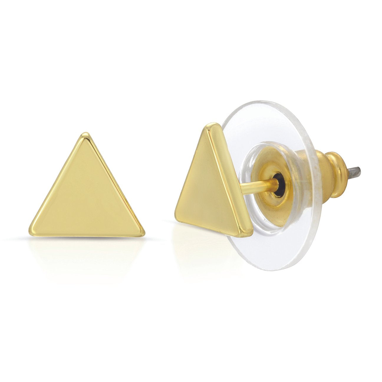 You Are Balanced Gold Triangle Earrings