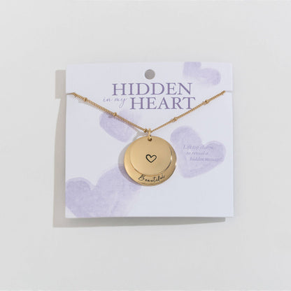 Beautiful Hidden Heart Pendant Necklace