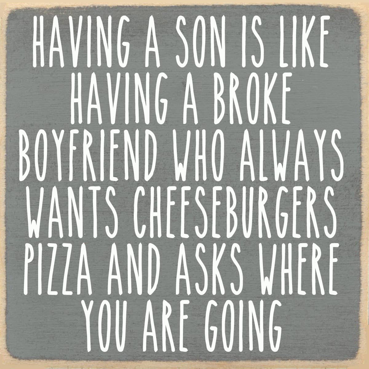 4x4 Block Sign - Son Best Friend