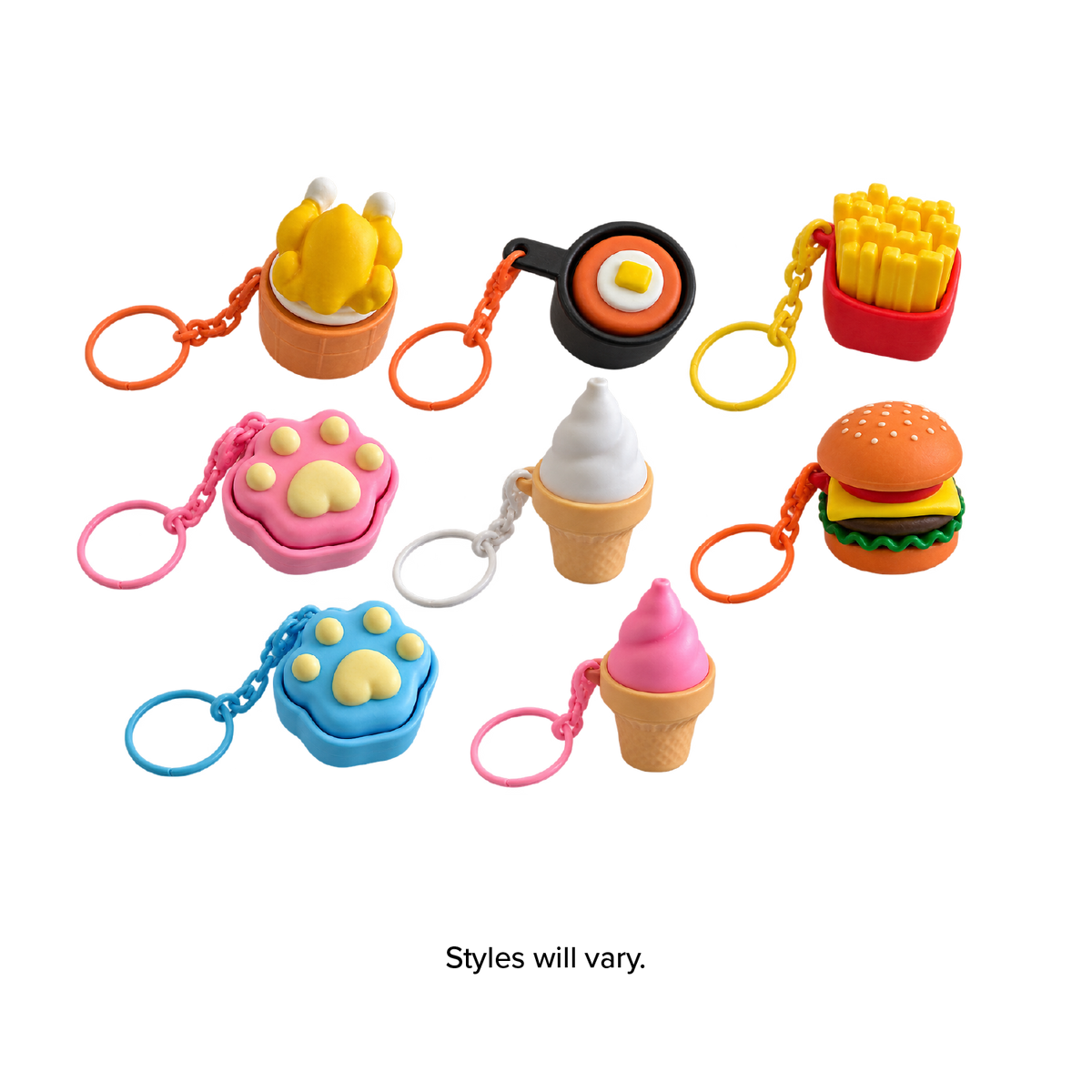 Click N' Clip Foods Fidget Clicker Keychain