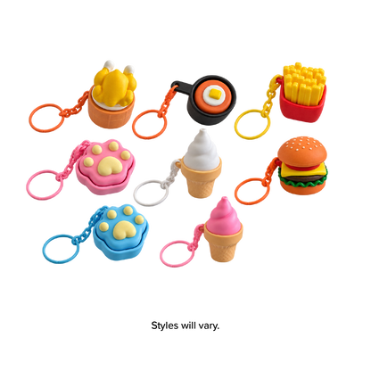 Click N' Clip Foods Fidget Clicker Keychain