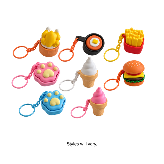 Click N' Clip Foods Fidget Clicker Keychain