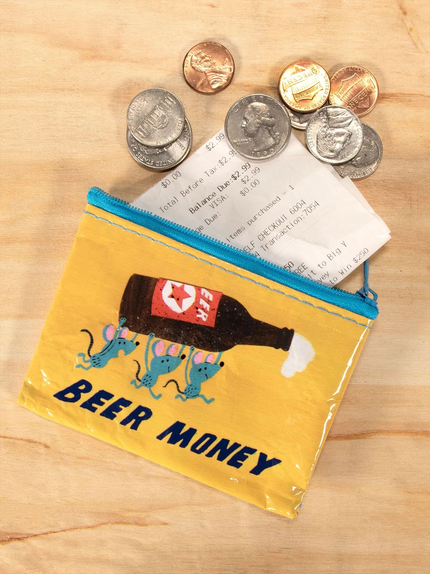 Blue Q Coin Purse - Beer Money