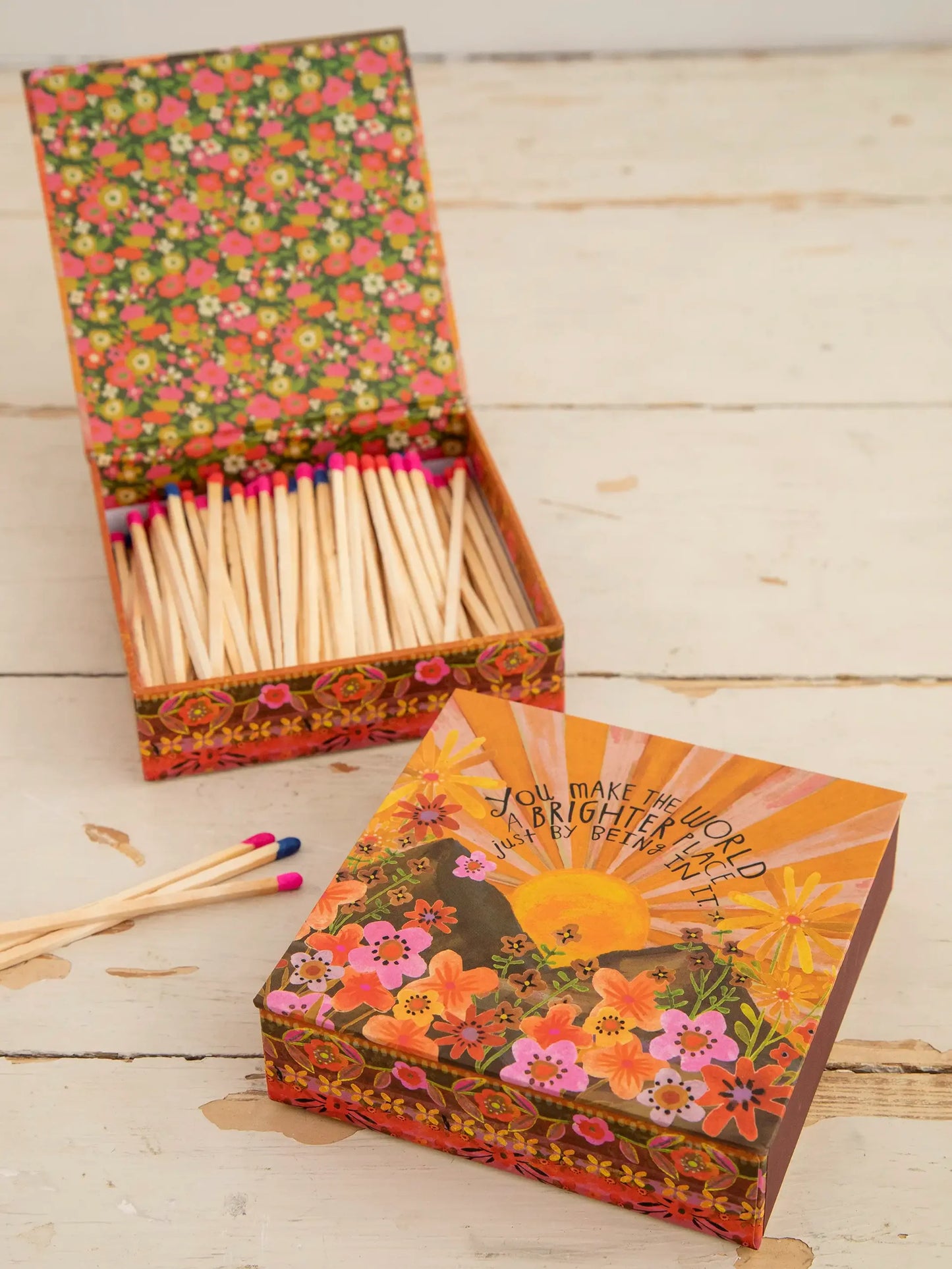 Natural Life Matches - Yellow You Make The World Brighter