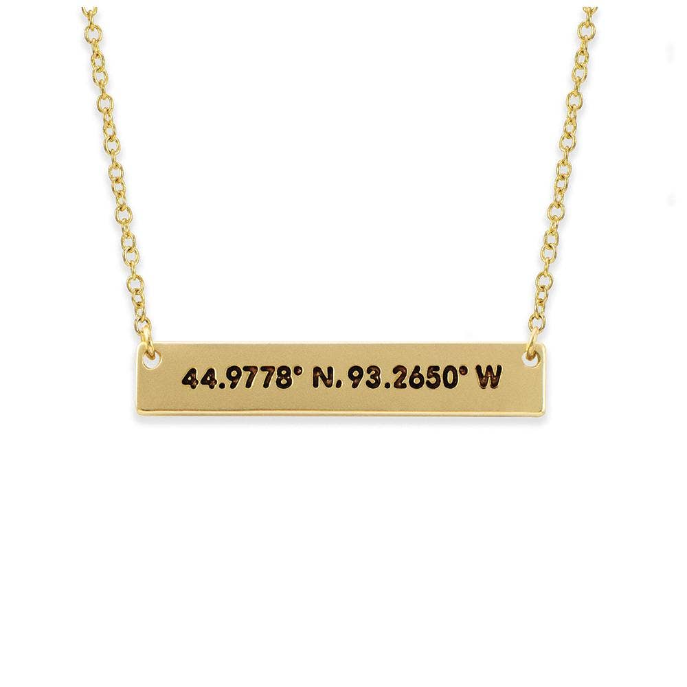 Coordinate City Necklace - Minneapolis