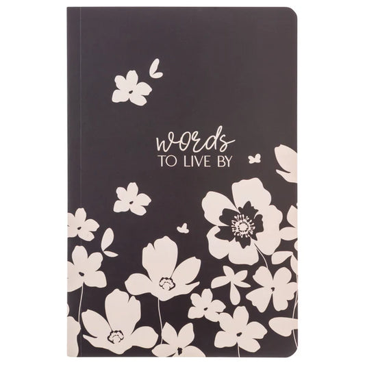 Notebook - Black Floral