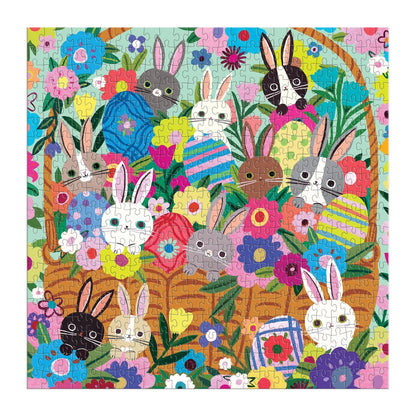 Blooming Bunnies 500 Piece Foil Jigsaw Puzzle