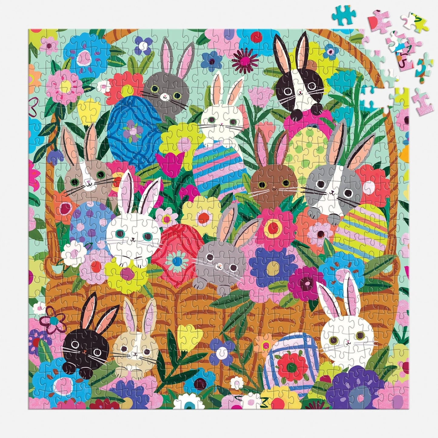 Blooming Bunnies 500 Piece Foil Jigsaw Puzzle