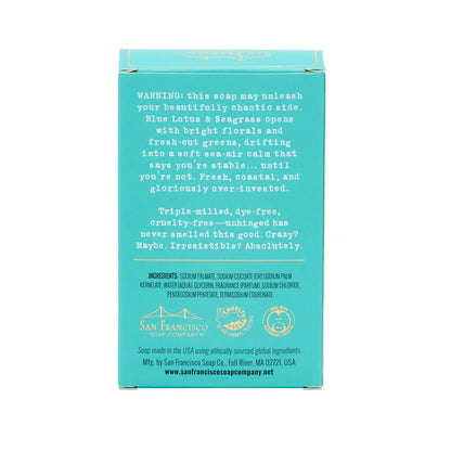 Snarky Vintage Collage Bar Soap - Blue Lotus & Seagrass