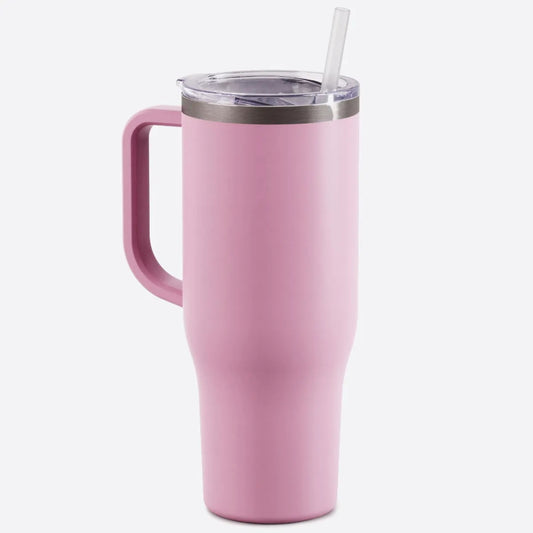 40oz Tumbler - Matte Blush Rose