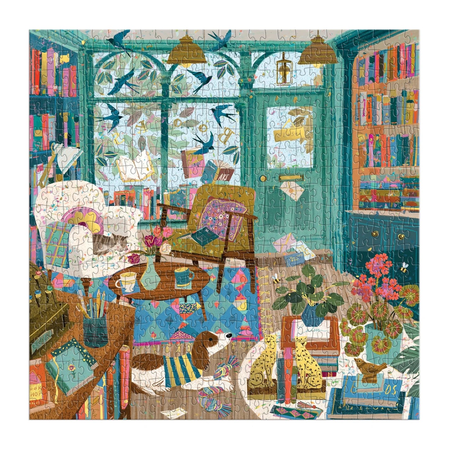 Bookshop Afternoon 500 Piece Foil Jigsaw Puzzle
