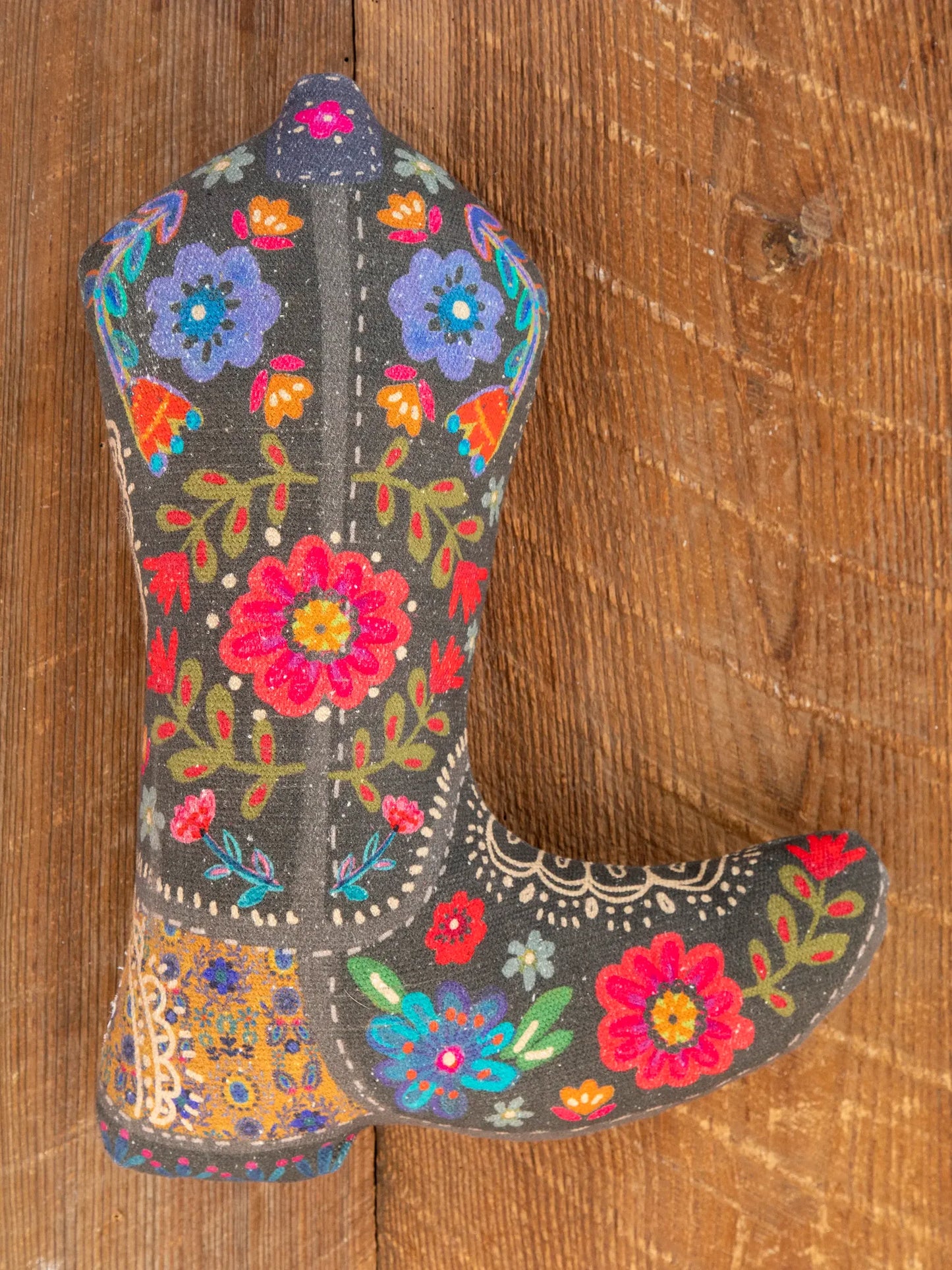 Boot Shaped Boho Pillow