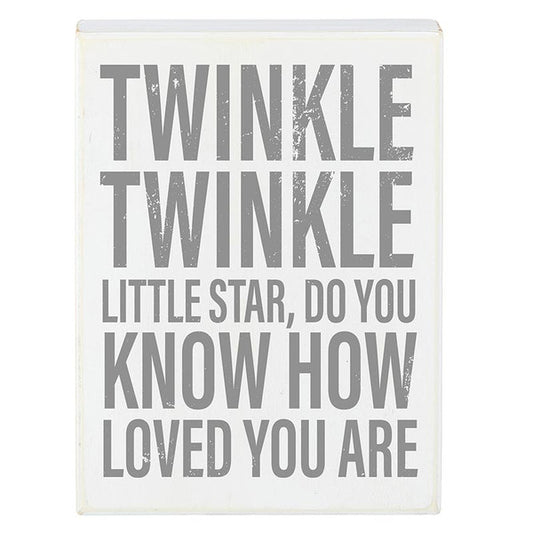 Box Sign - Twinkle Twinkle Little Star