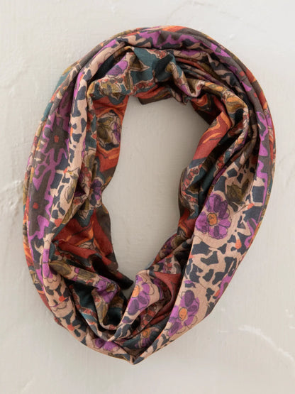 Natural Life Full Boho Bandeau Headband - Brown Tuscany Border