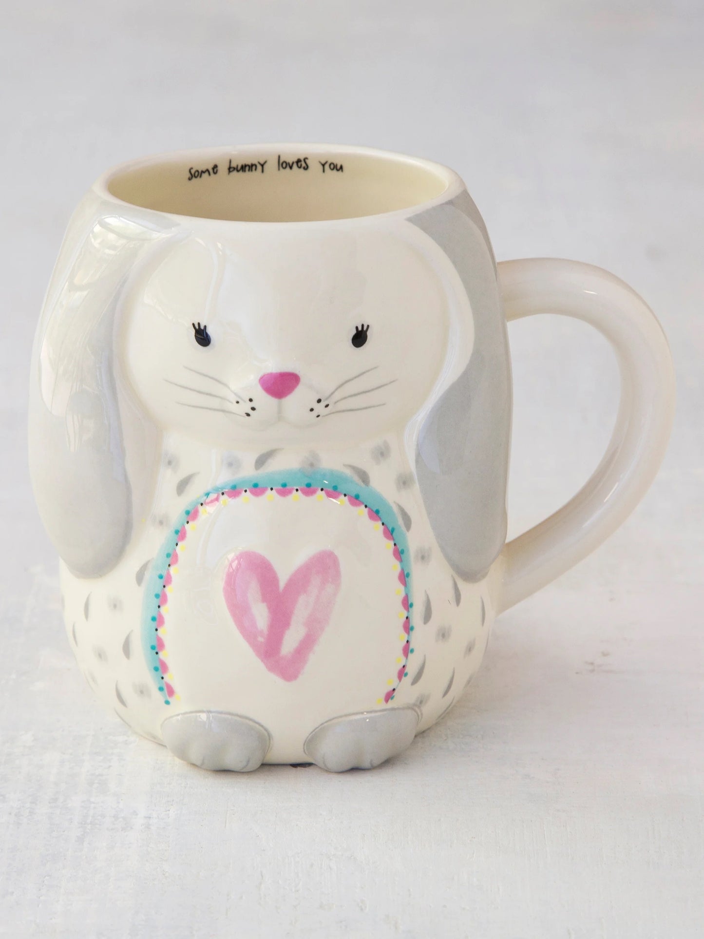 Folk Art Coffee Mug - Bonnie The Bunny