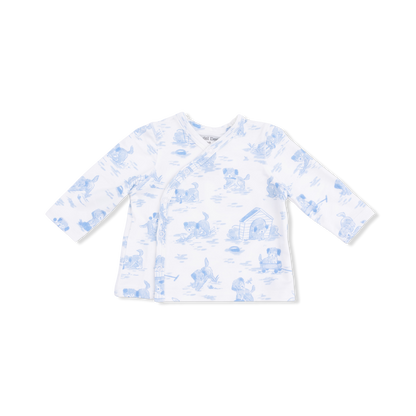 Puppy Toile Blue - Take Me Home Set with Convertible Pant