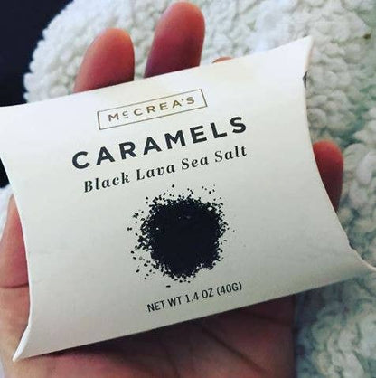 Caramels Pillow Box - Black Lava Sea Salt