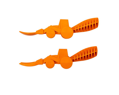 Set of 2 Tractor Utensils - Orange