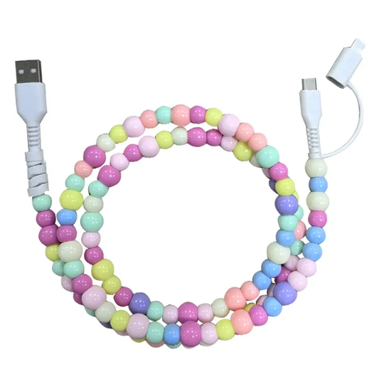 Phone Charger 2 in 1 Pastel Multi