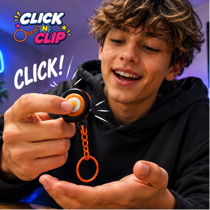 Click N' Clip Foods Fidget Clicker Keychain