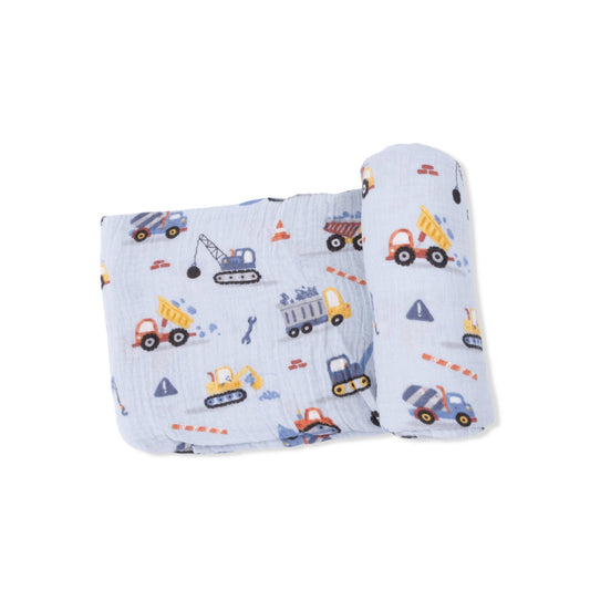 Crayon Construction - Swaddle Blanket