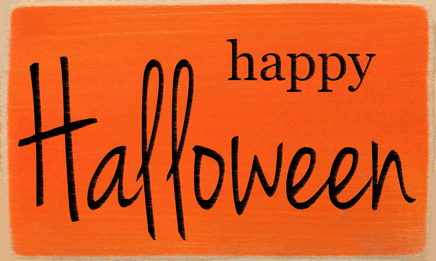 3X5 Block Sign - Happy Halloween