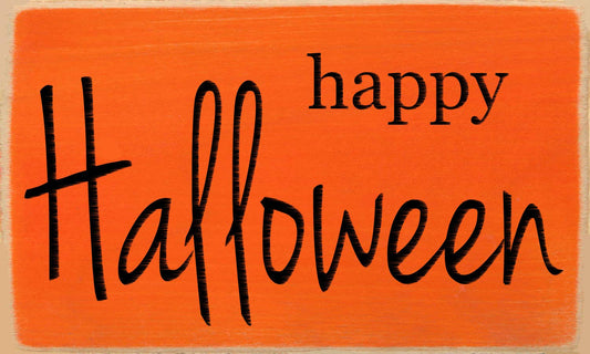 3X5 Block Sign - Happy Halloween