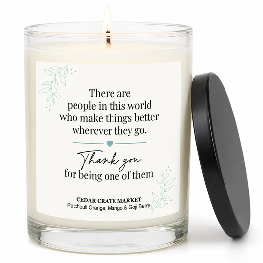 Thank You Candle - You Make Things Better