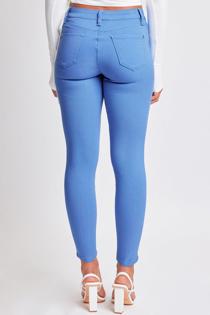 Full Size Hyperstretch Mid-Rise Skinny Pants - Blue