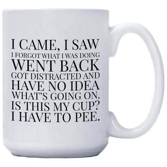 Coffee Mug - I Came I Saw I Forgot What I Was Doing