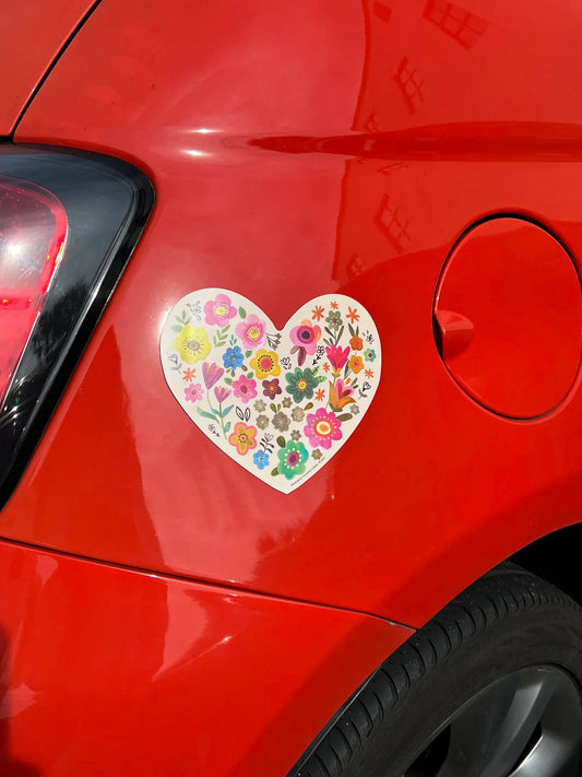 Natural Life Car Magnet - Heart