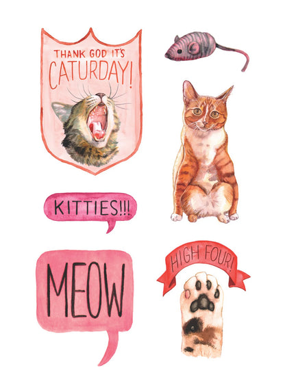 Cat's Meow Sticker Book
